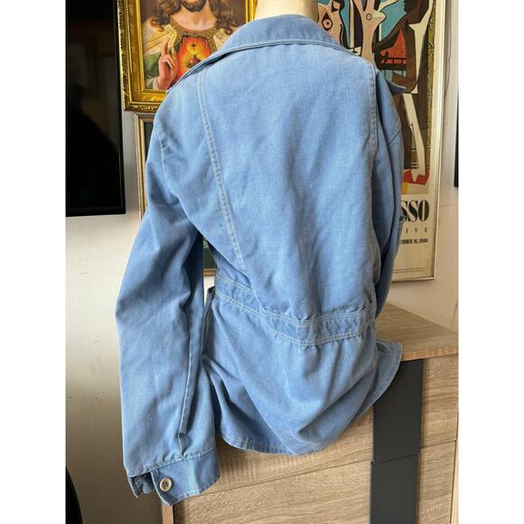 70s Vintage Light Denim Jacket Size Medium - Picture 2 of 2